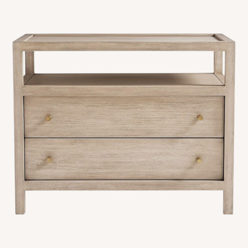 Used Crate & Barrel Keane Natural Wood Nightstand for sale on AptDeco