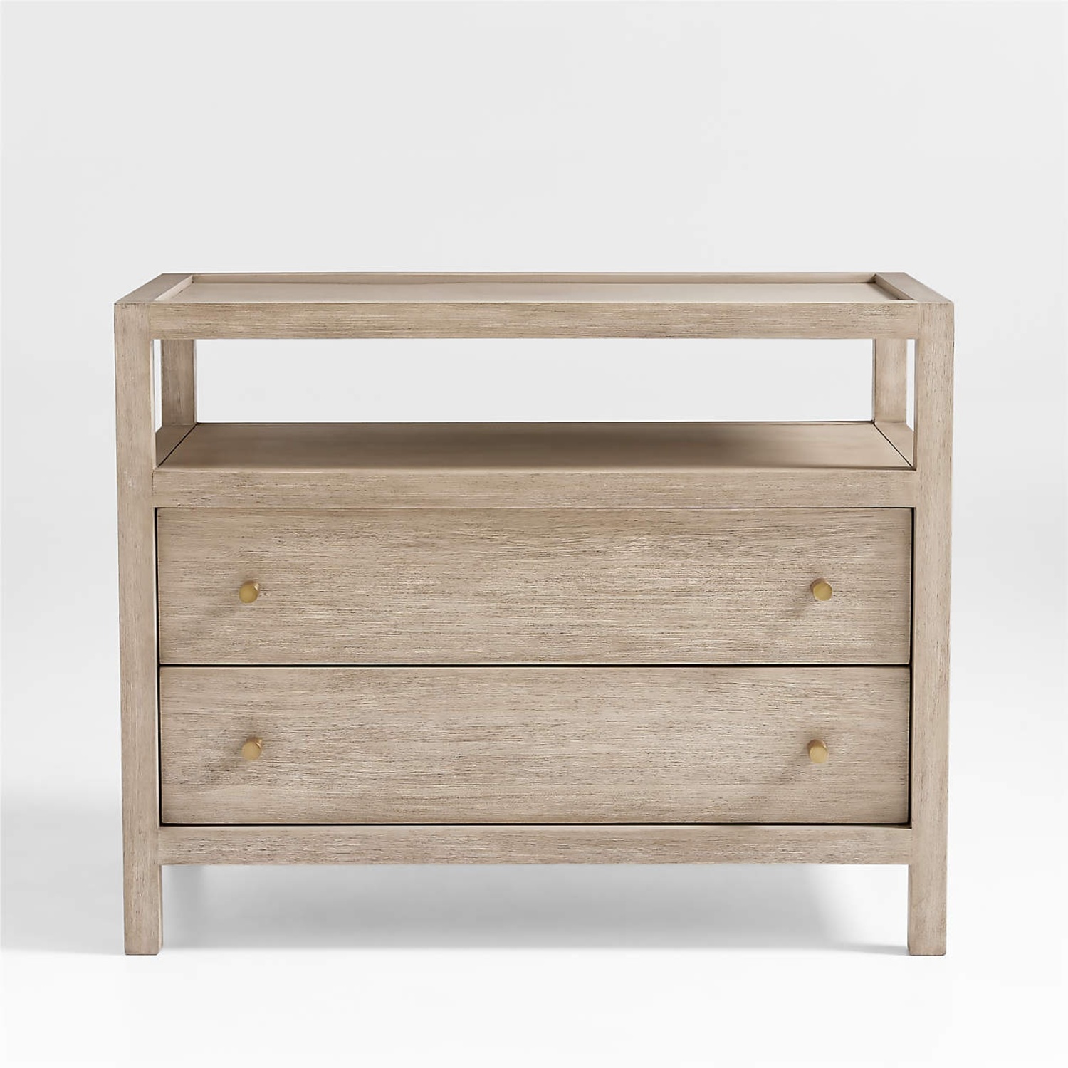 Crate & Barrel Keane Natural Wood Nightstand - image-6