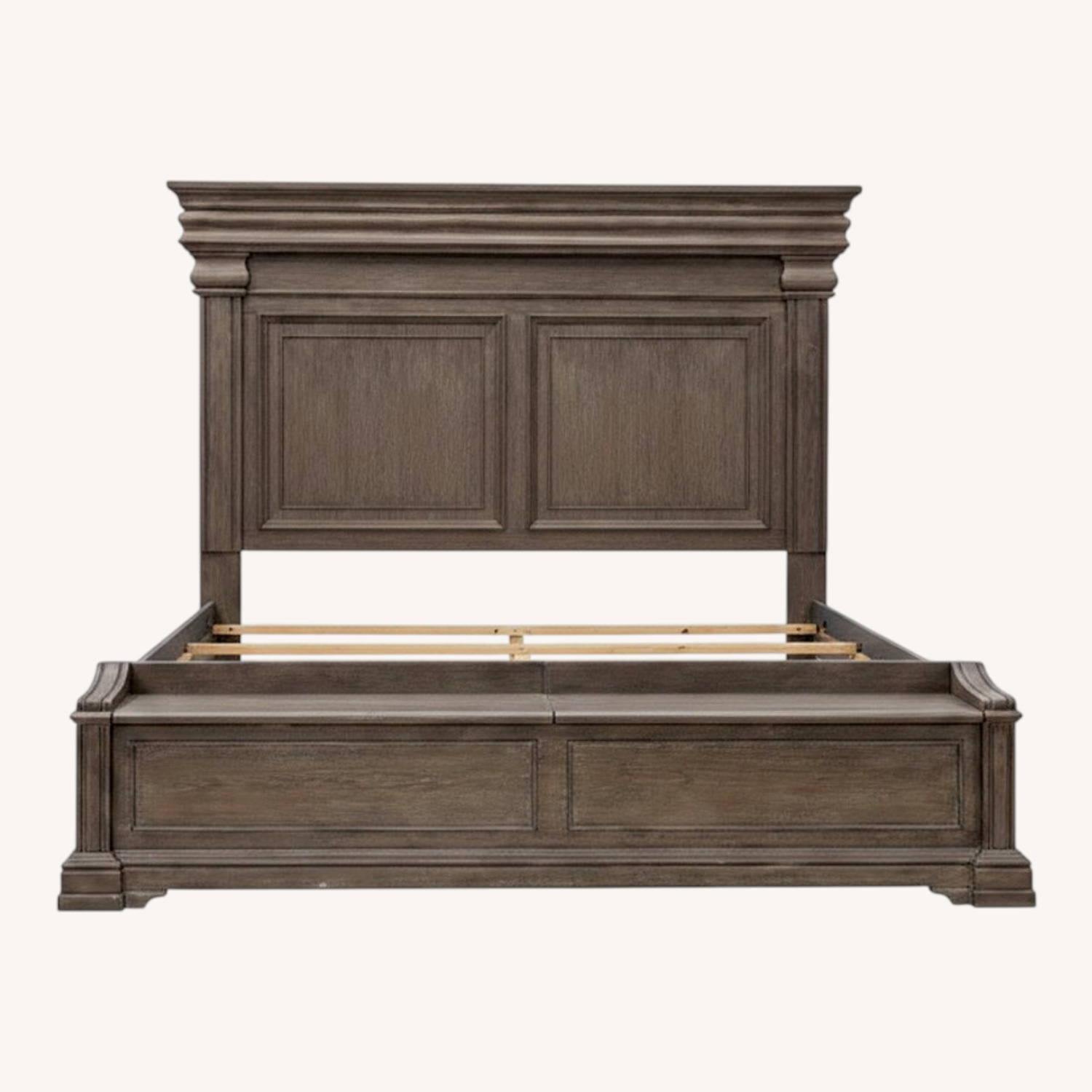Wooden King Bed Frame - image-0