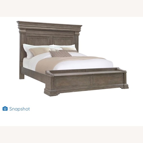 Used Wooden King Bed Frame for sale on AptDeco