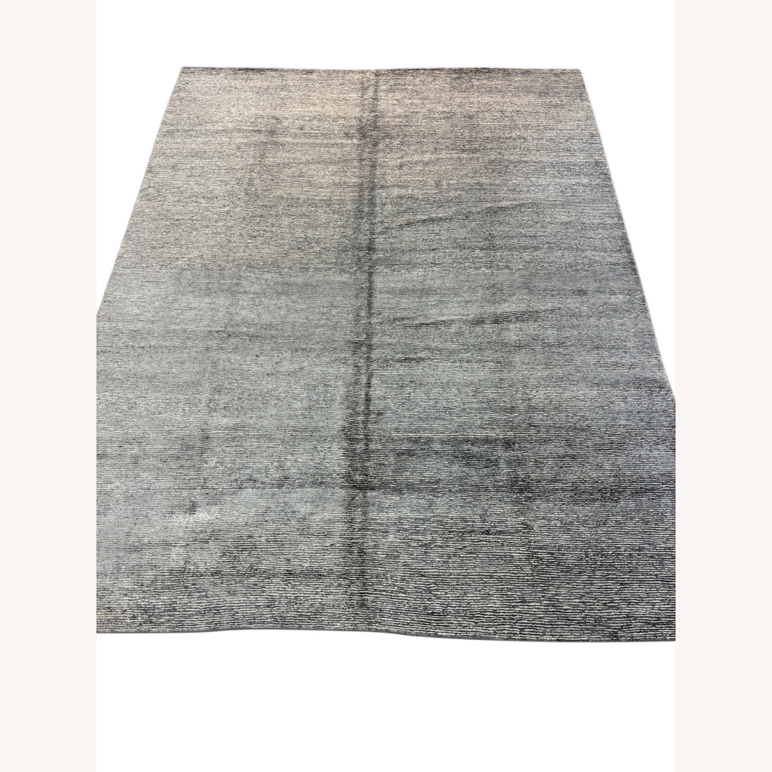 Light Gray Wool Area Rug 9' x 12' - image-1