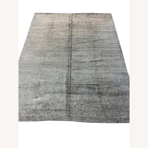 Used Light Gray Wool Area Rug 9' x 12' for sale on AptDeco