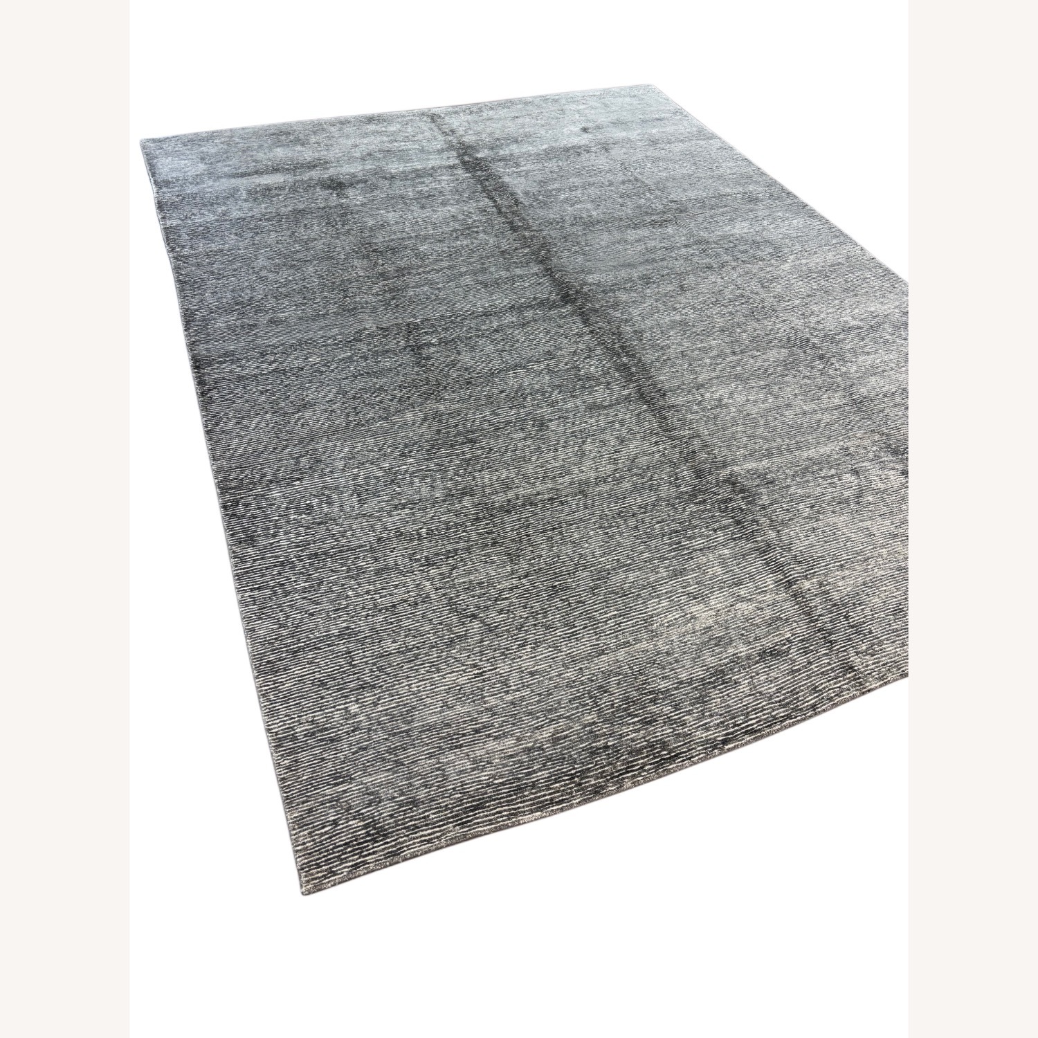 Light Gray Wool Area Rug 9' x 12' - image-2