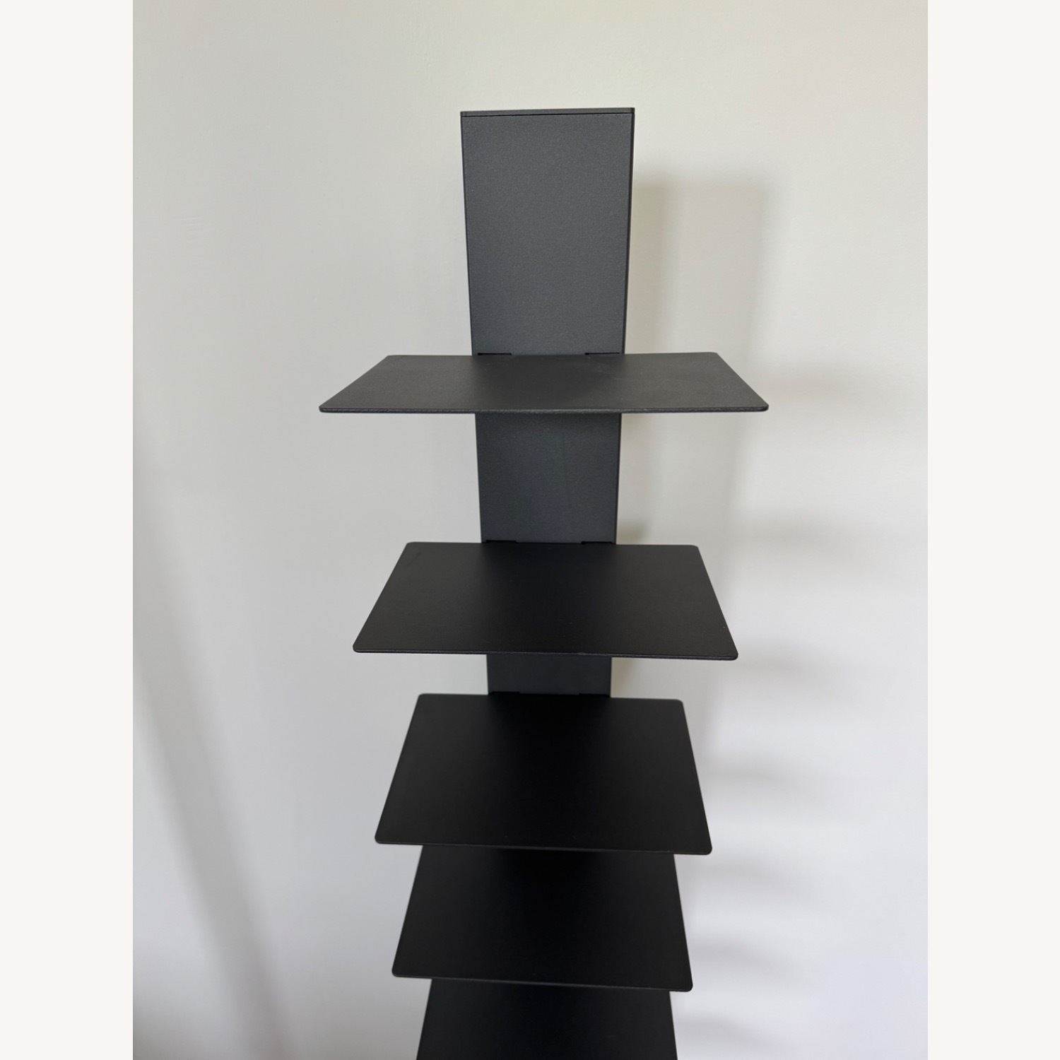 Black Metal Stacked Bookcase - image-5