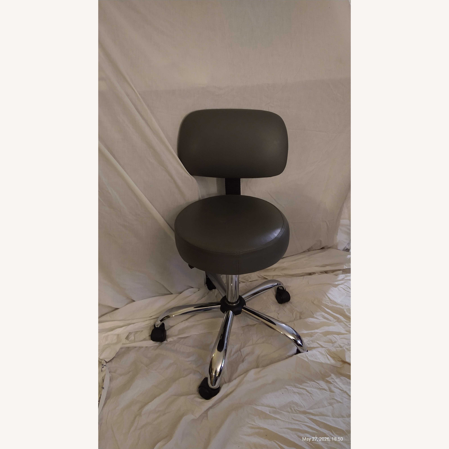 BOSS Office Products Dark Gray Vinyl Office Chair - image-3