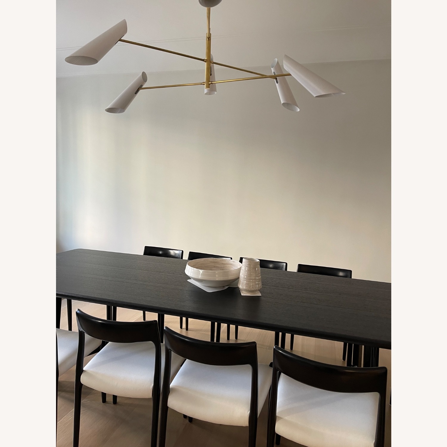 Black Custom Oak Wood Dining Table - image-6