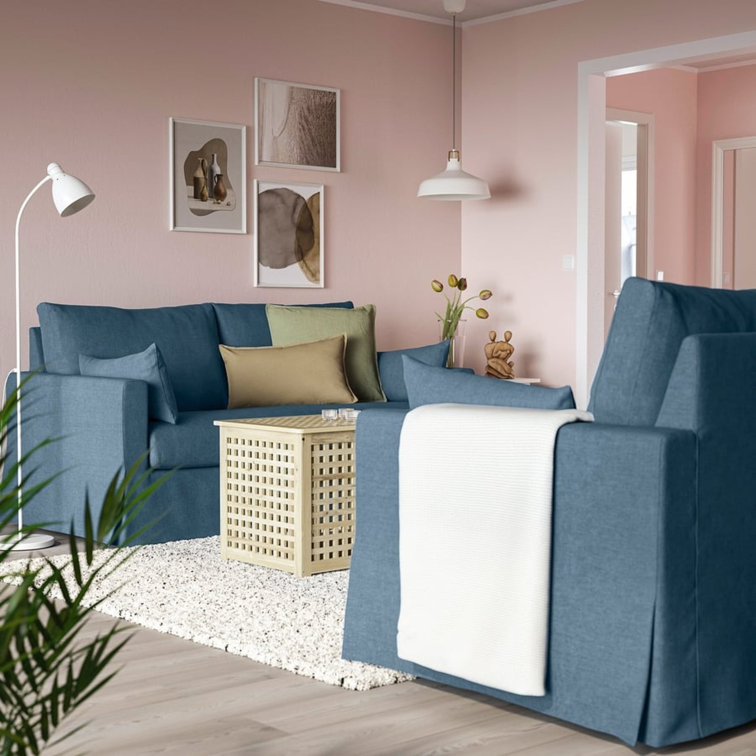 IKEA HYLTARP Blue 3+ Seater Sofa - image-3
