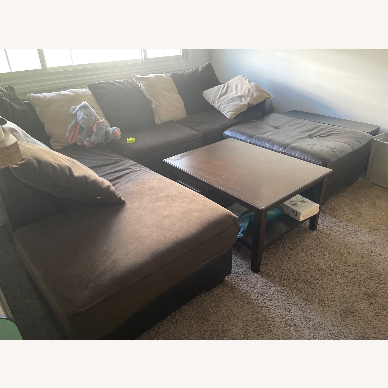 Signature Design Dark Brown 3+ Seater Sofa - image-3