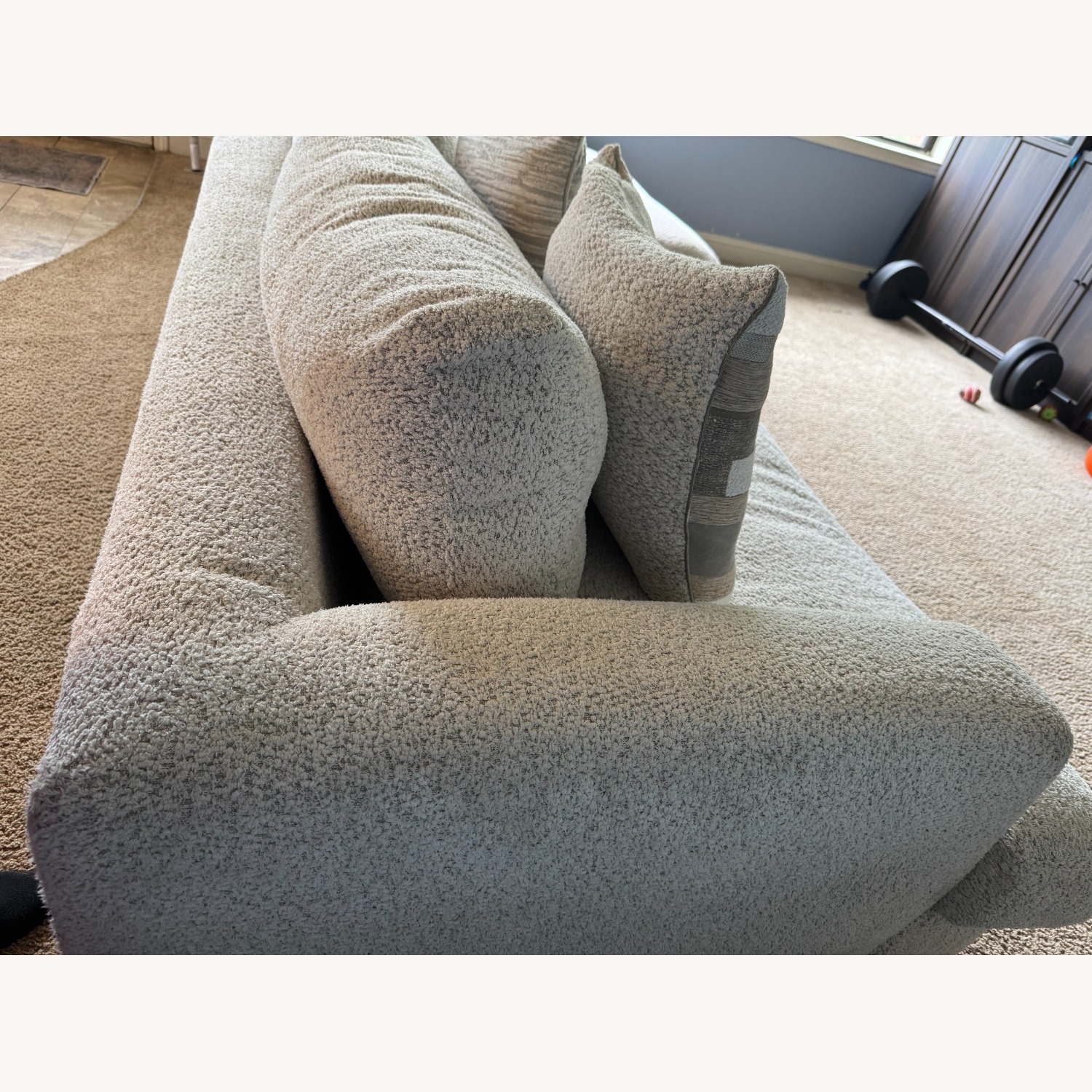 Rooms To Go Montecito White Boucle 2 Piece Sectional - image-2