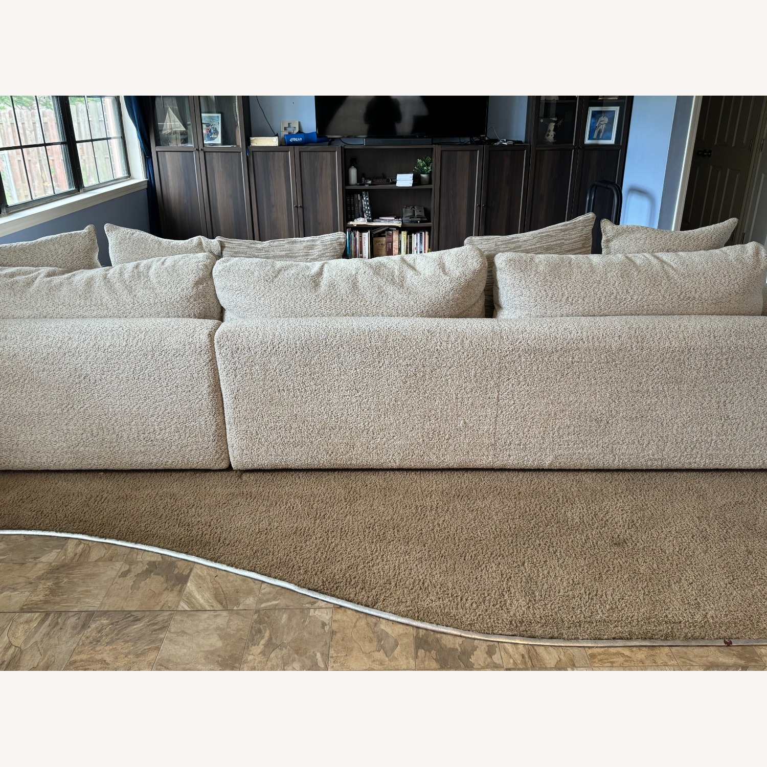 Rooms To Go Montecito White Boucle 2 Piece Sectional - image-3