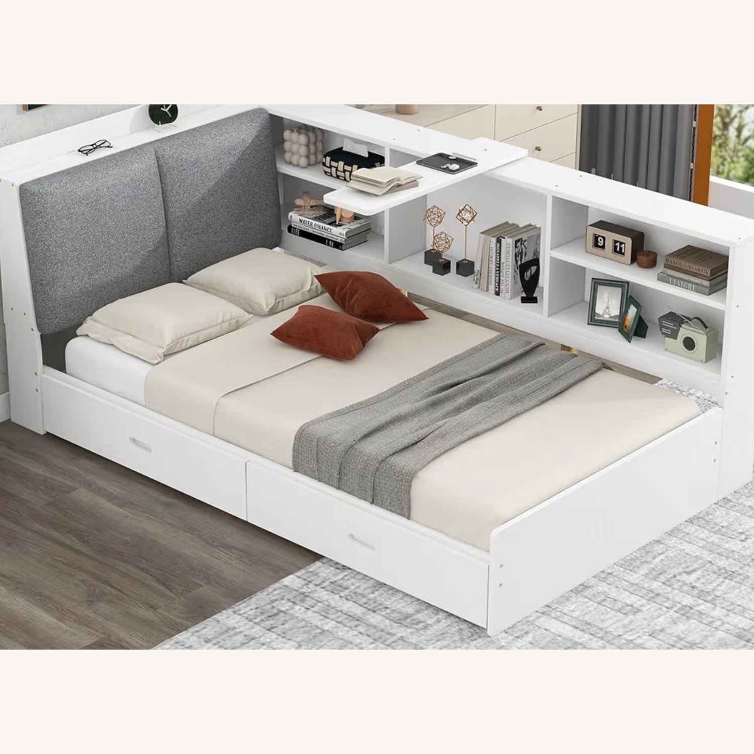 VilroCaz Twin Size Platform Bed - image-1