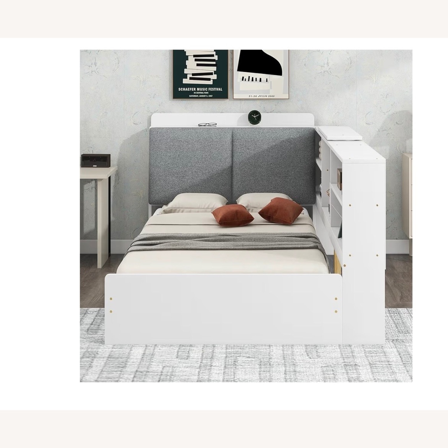 VilroCaz Twin Size Platform Bed - image-2