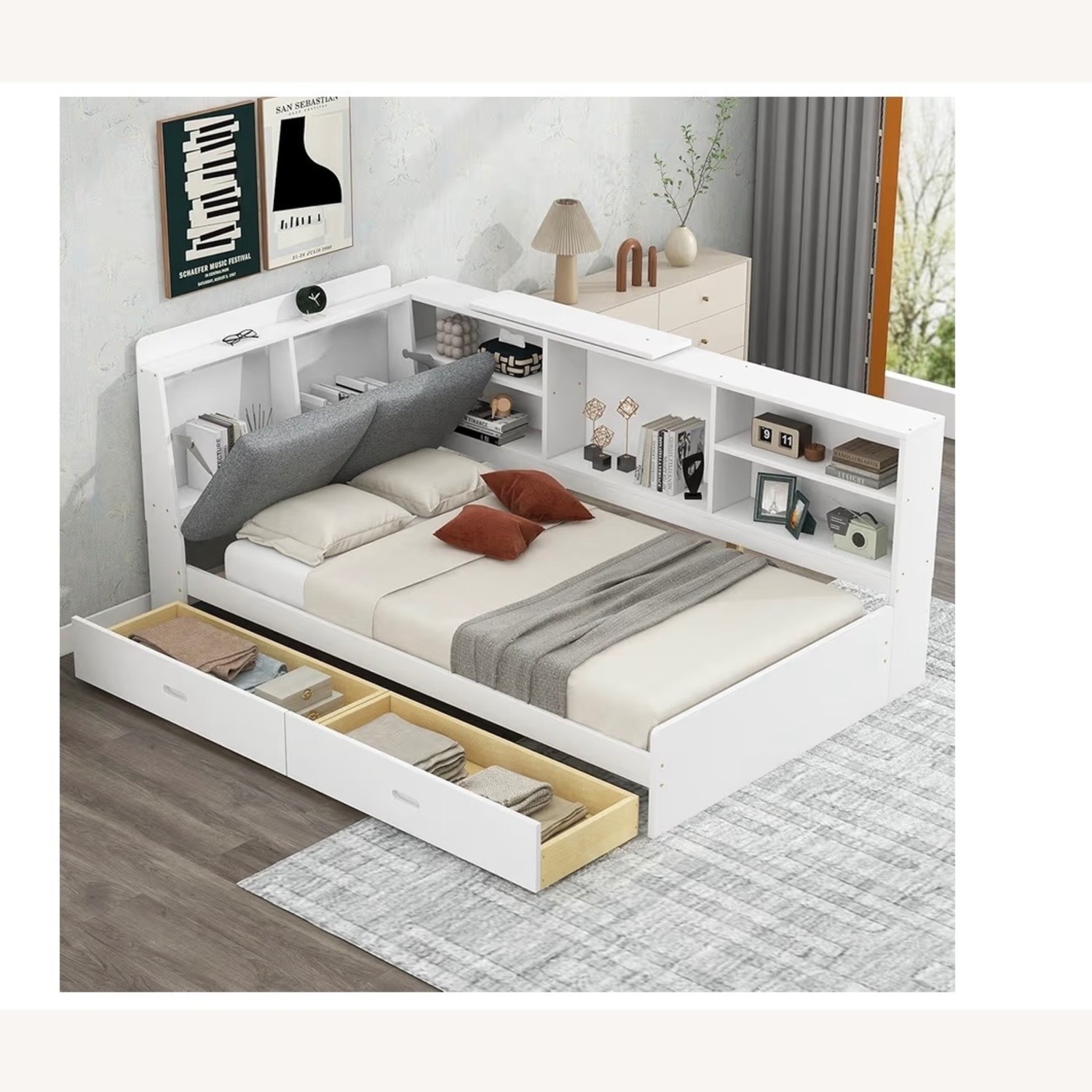 VilroCaz Twin Size Platform Bed - image-3