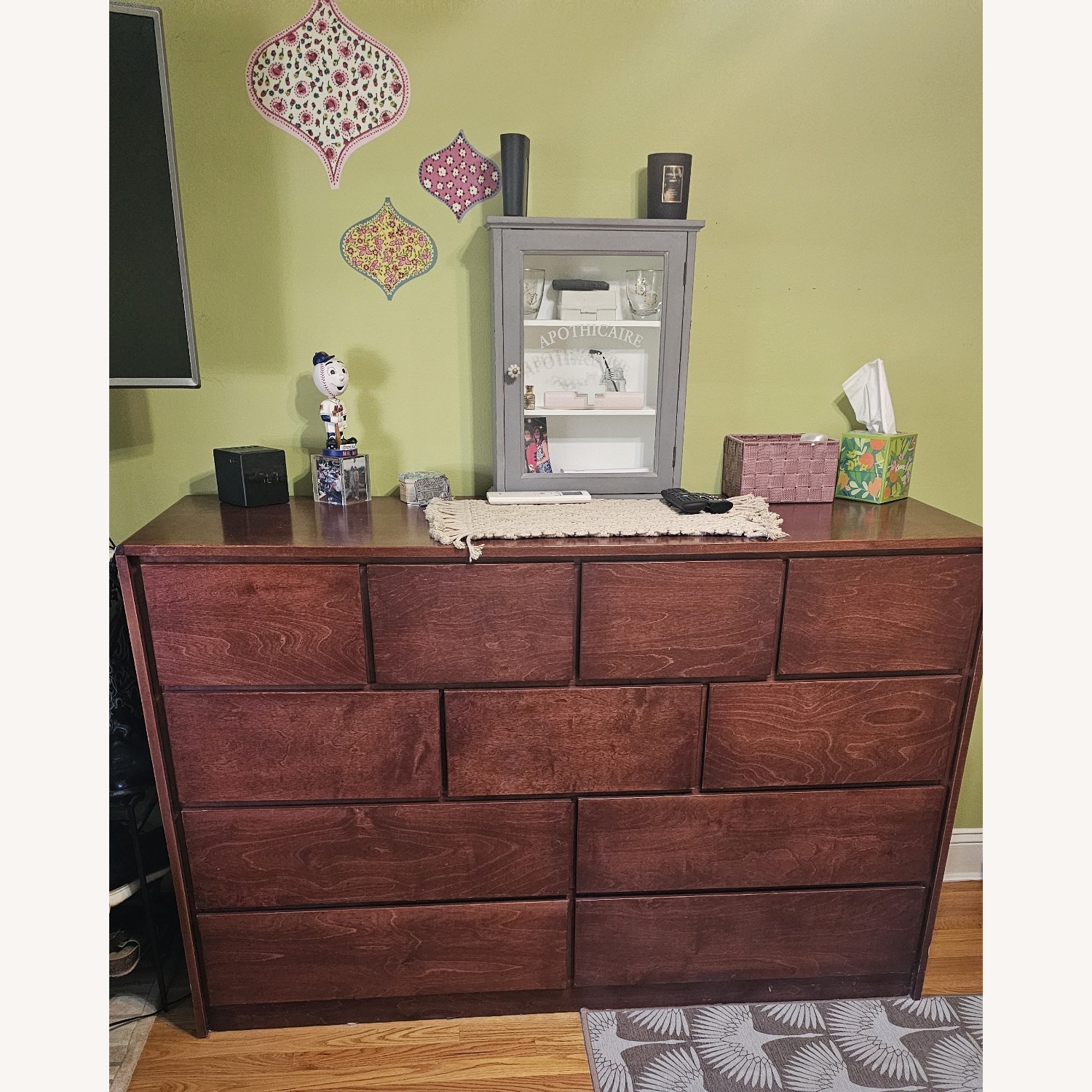 Gothic Cabinet Craft Dark Brown Wood Dresser - image-2