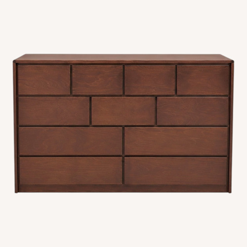 Used Gothic Cabinet Craft Dark Brown Wood Dresser for sale on AptDeco