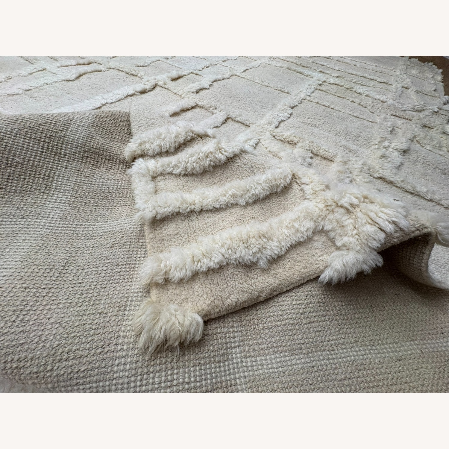 Restoration Hardware Almora Wool Rug – 10' × 14' Cream - image-23
