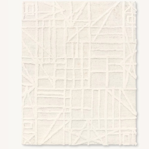 Used Restoration Hardware Almora Wool Rug – 10' × 14' Cream for sale on AptDeco
