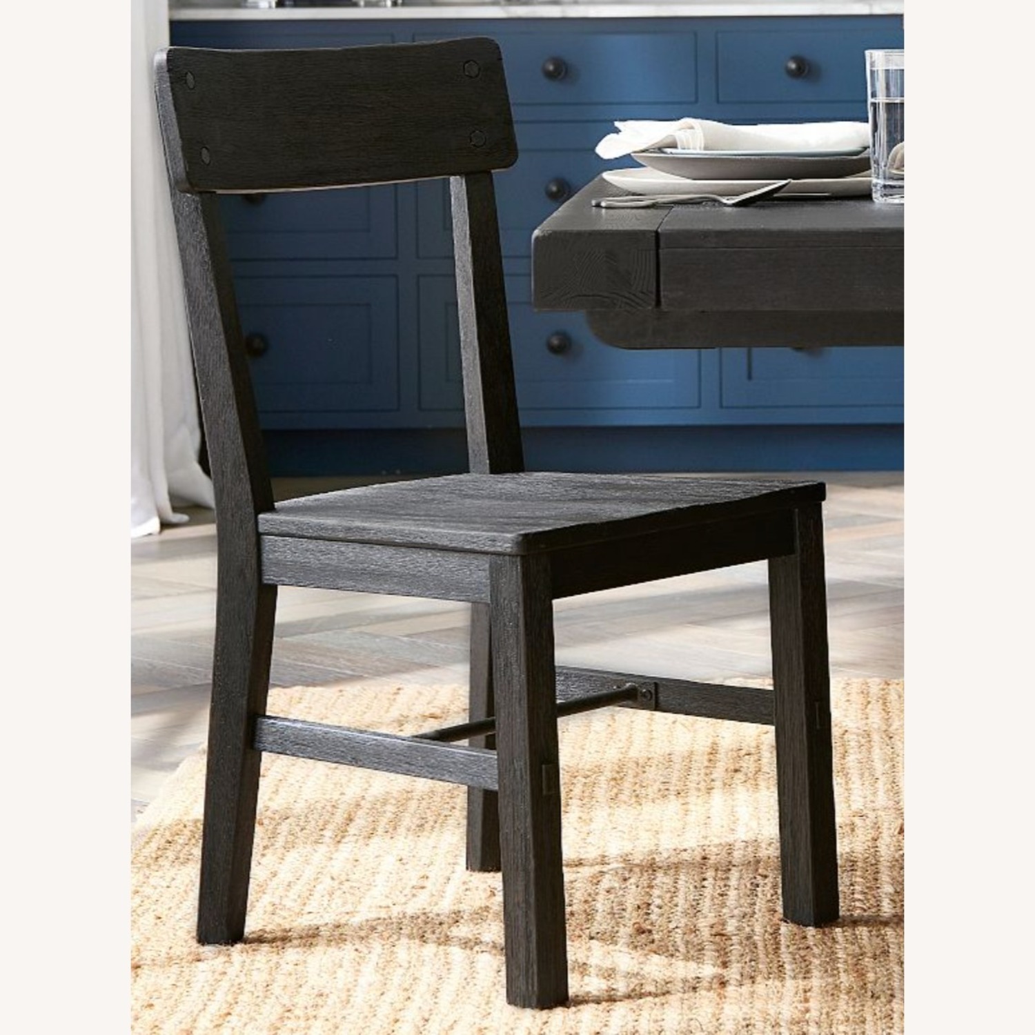 Pottery Barn Benchwright Black Wood Dining Chair - image-2