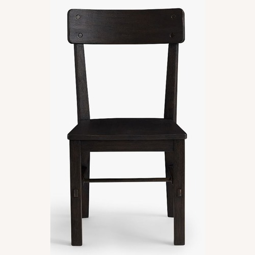 Used Pottery Barn Benchwright Black Wood Dining Chair for sale on AptDeco
