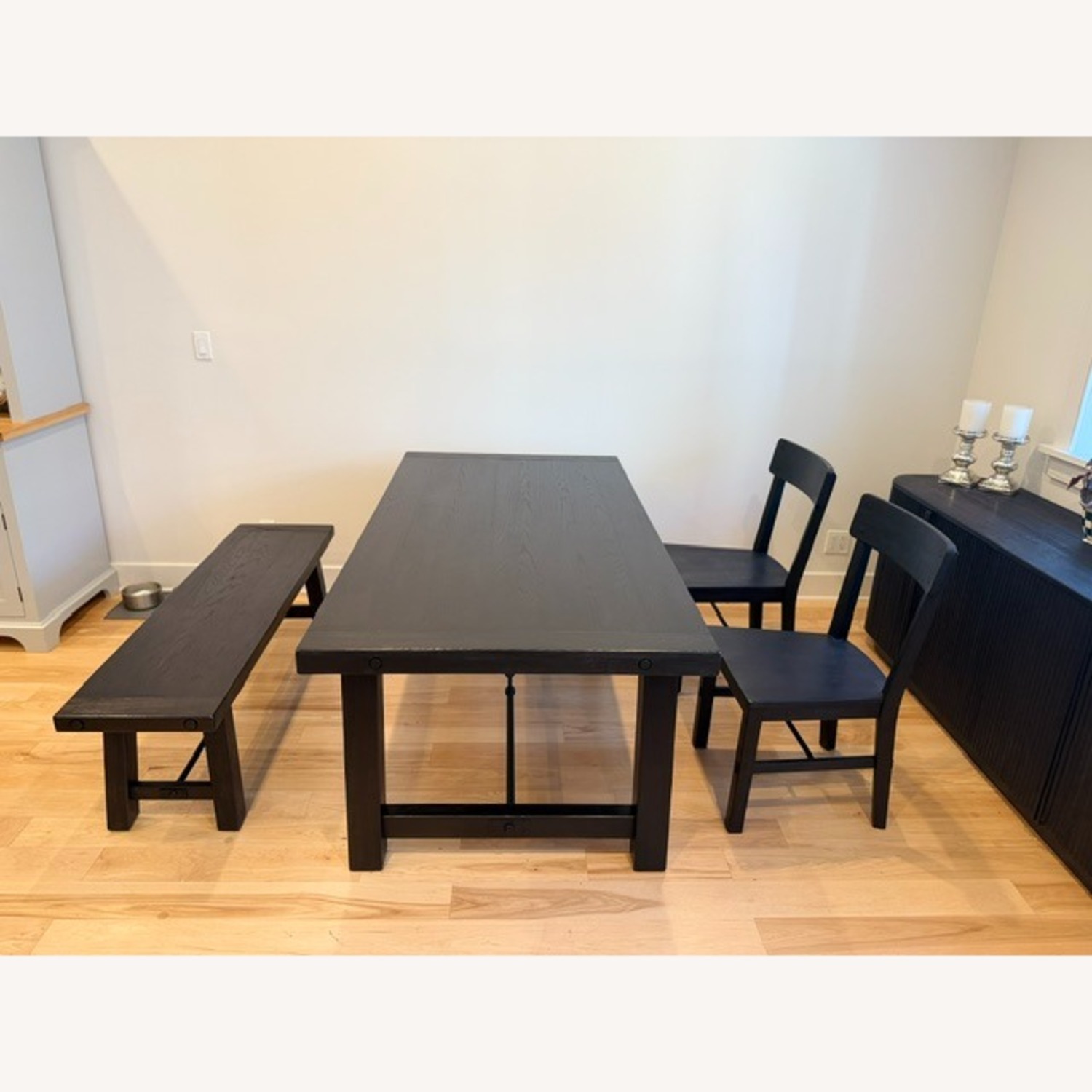 Pottery Barn Benchwright Black Wood Dining Chair - image-3