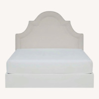 One Kings Lane Kennedy White Velvet Headboard
