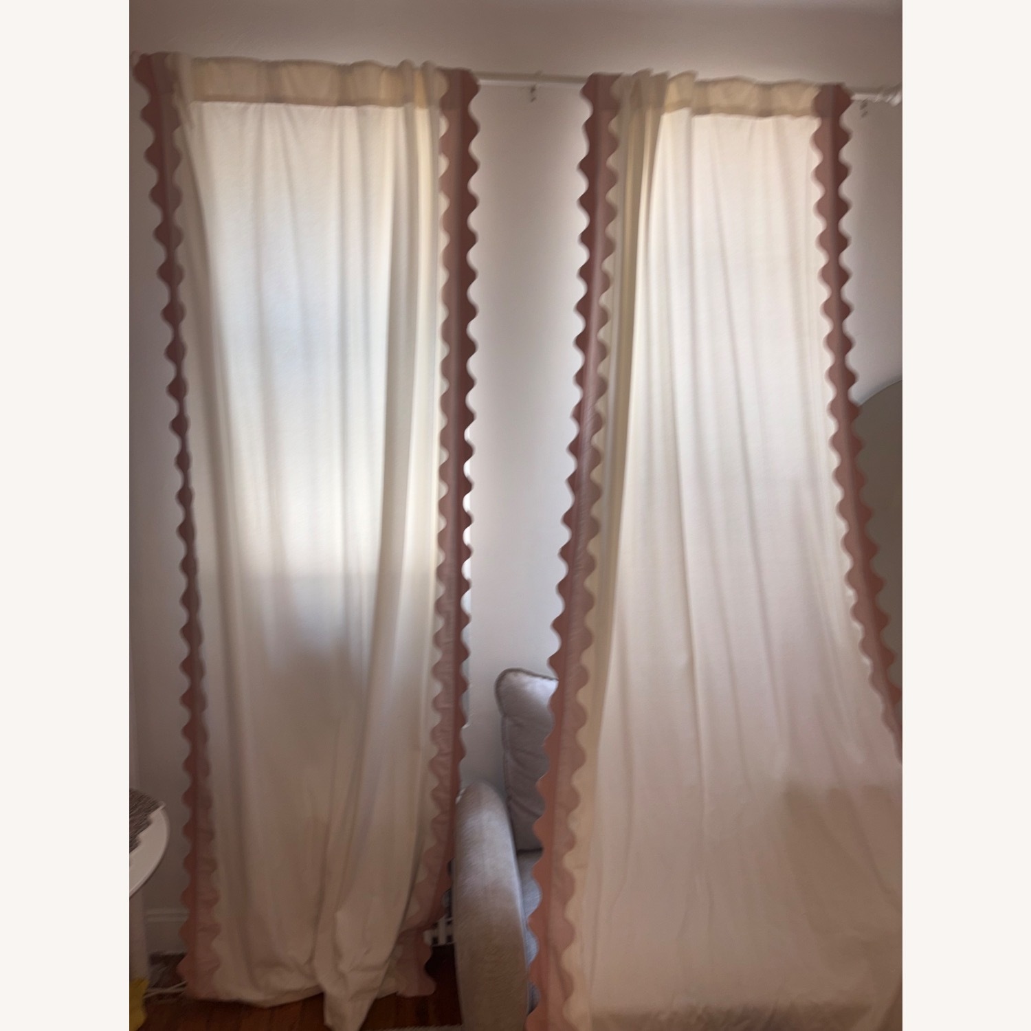 Anthropologie Maeve Pink Curtains - image-2