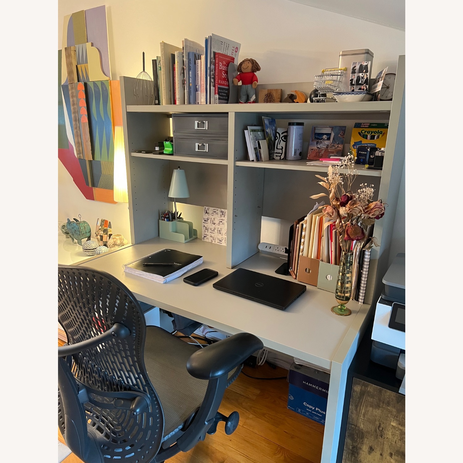 Sturdy Desk With Hutch - image-3