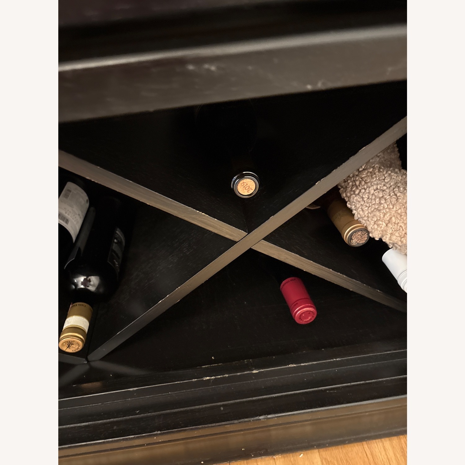  Pottery Barn Solid Wood and Glass Bar Cabinet - image-6