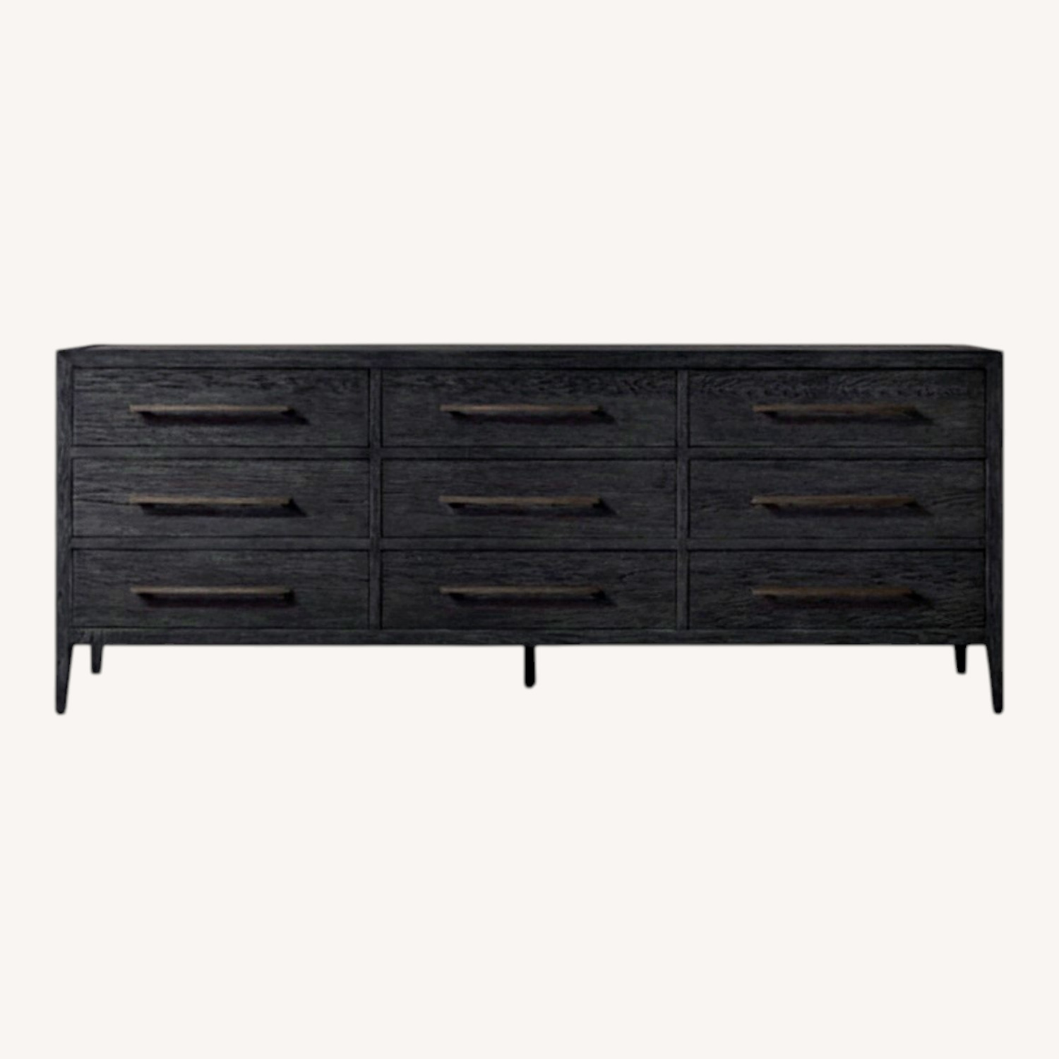 Restoration Hardware French Contemporary Black Wood Dresser - image-0