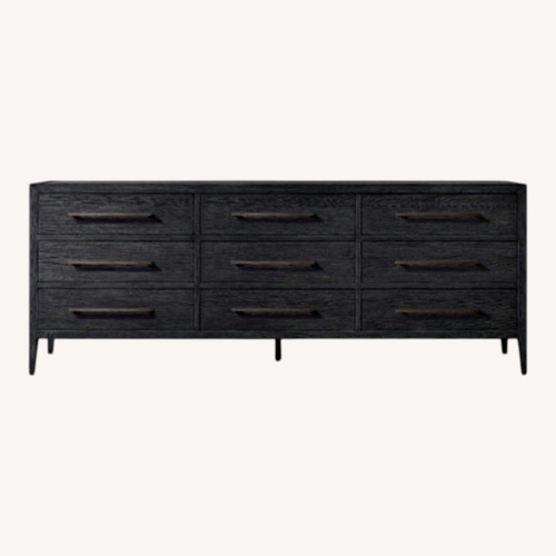 Used Restoration Hardware French Contemporary Black Wood Dresser for sale on AptDeco