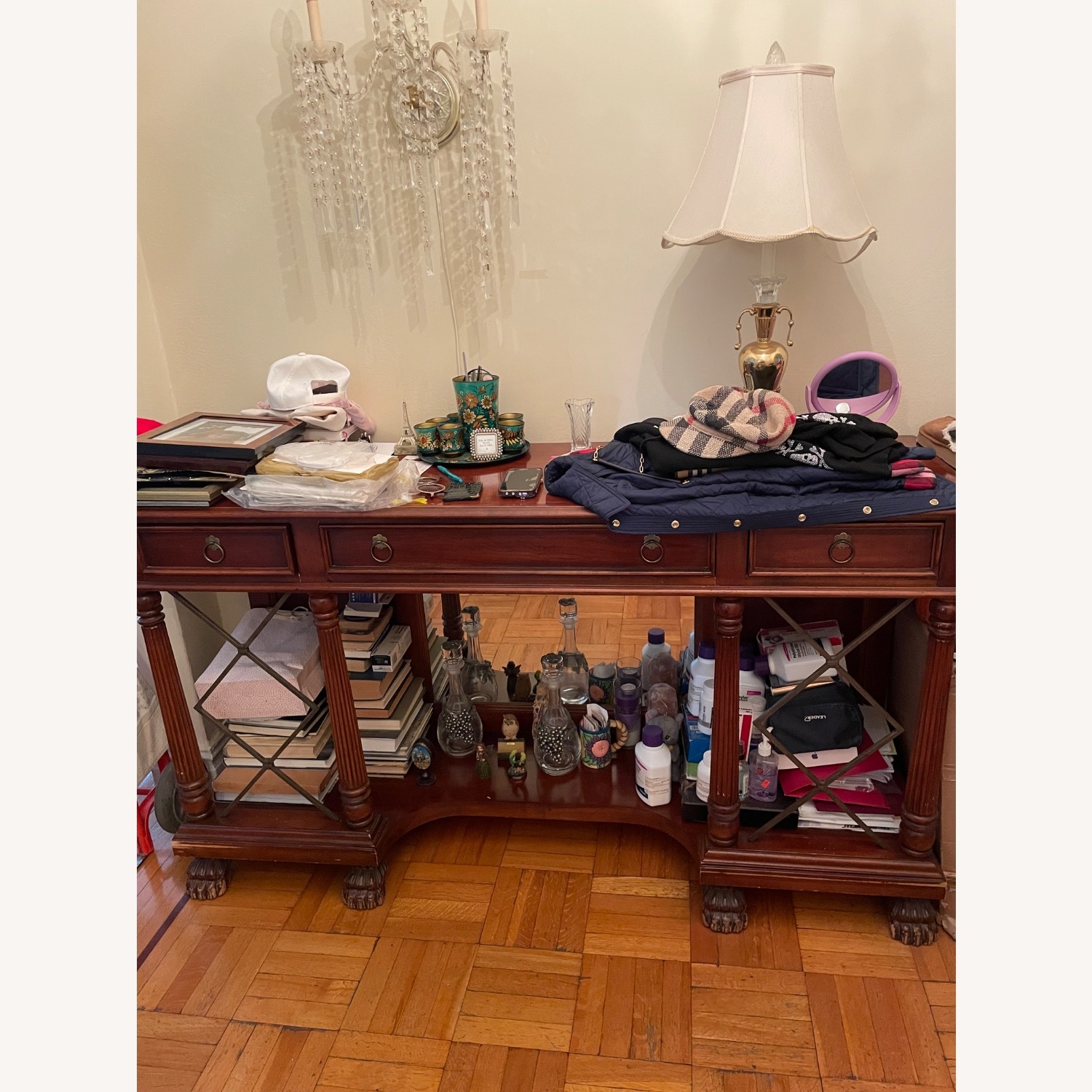 Italian Berle Wood Shelf - image-3
