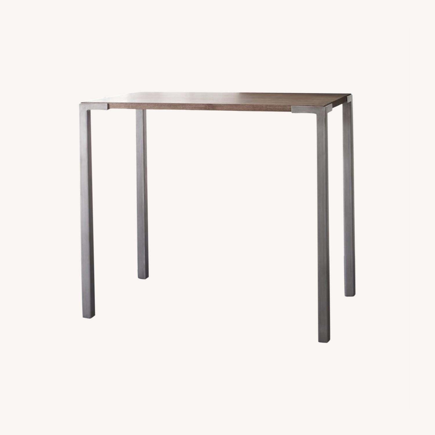CB2 Stilt Mango Wood Bar Height Table Dining Set - image-4