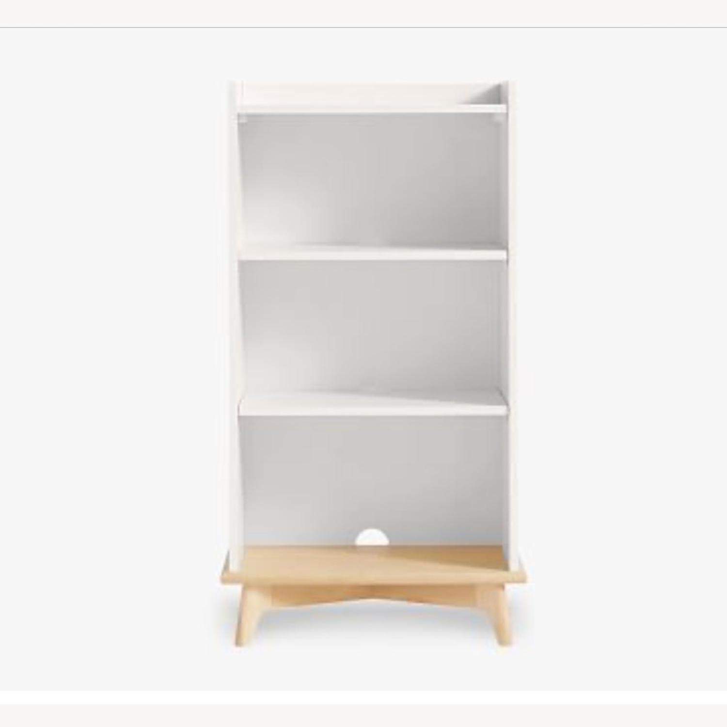 Pottery Barn Sloan Tall White/Natural Bookcase - image-3