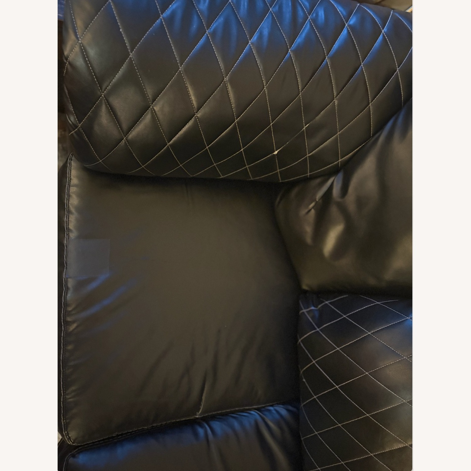 Coleman Furniture Betrillo Black Leather Loveseat - image-5