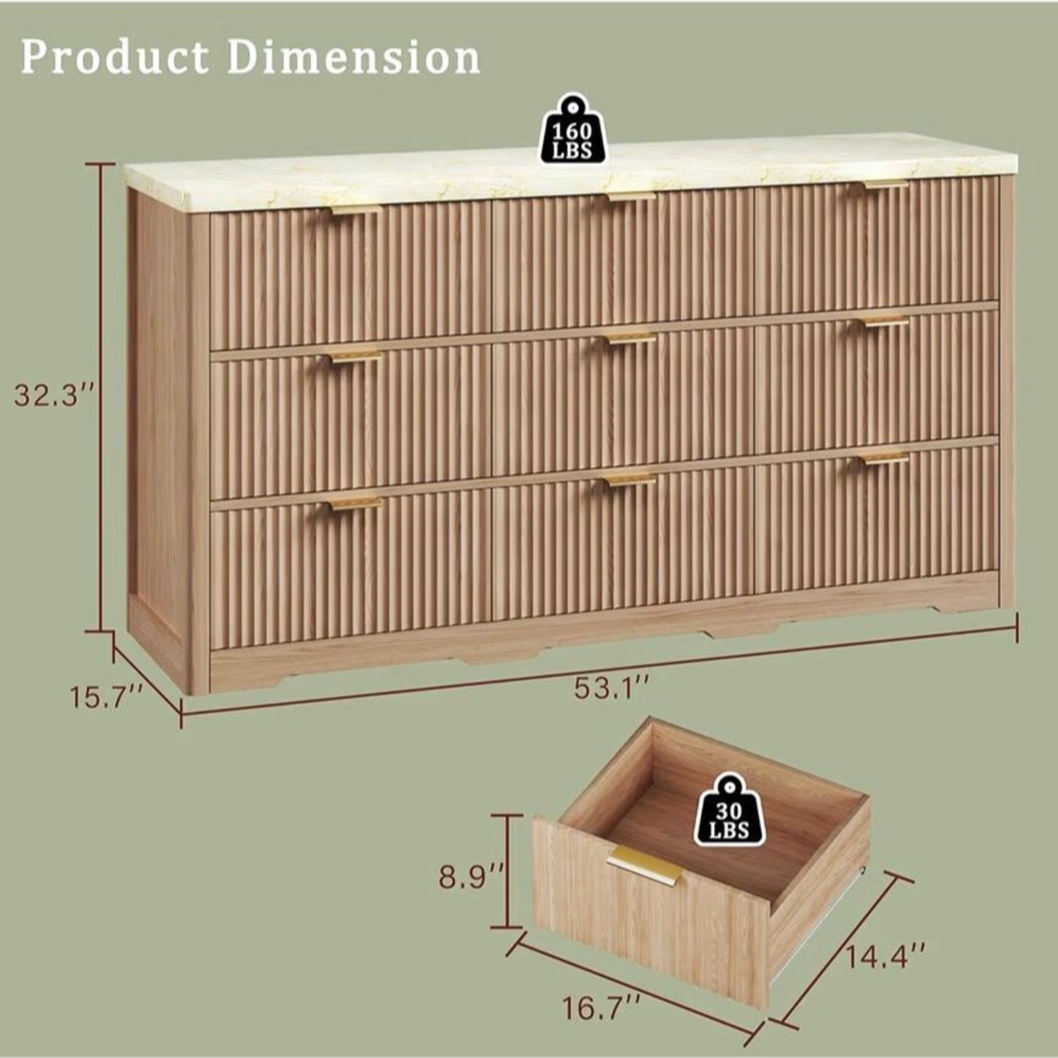 Storage 9 Section Wooden Shelf - image-1