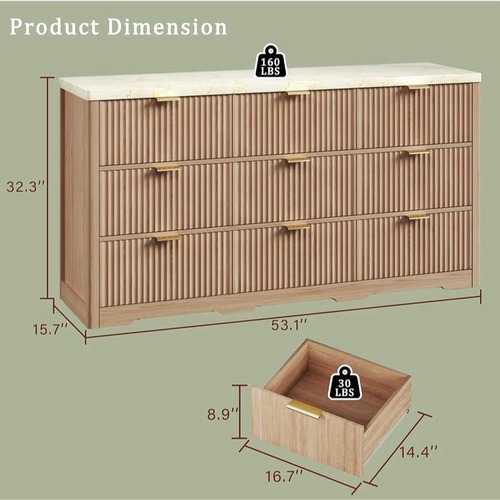 Used Storage 9 Section Wooden Shelf for sale on AptDeco