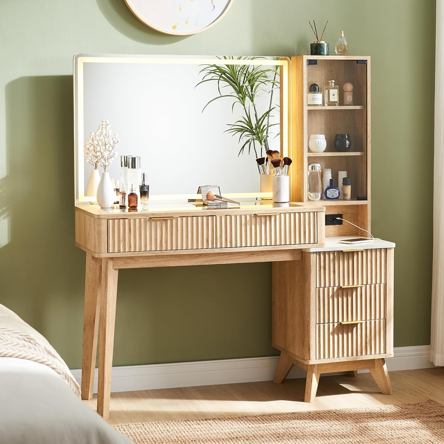 Amazon Light Brown Desk - image-5