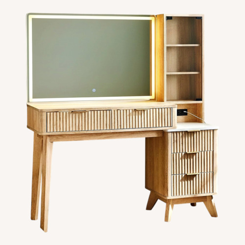 Used Amazon Light Brown Desk for sale on AptDeco