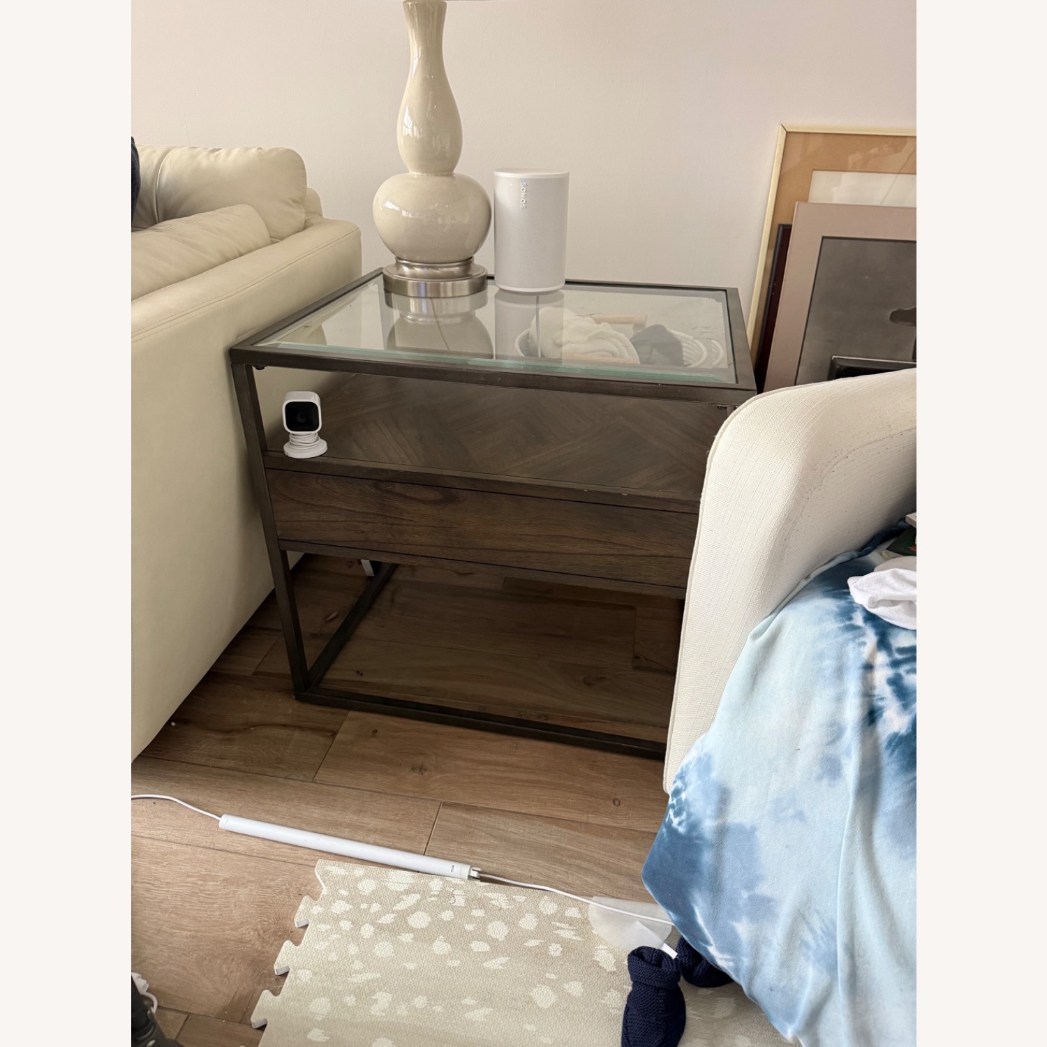 Raymour & Flanigan Dark Brown Coffee Table - image-1