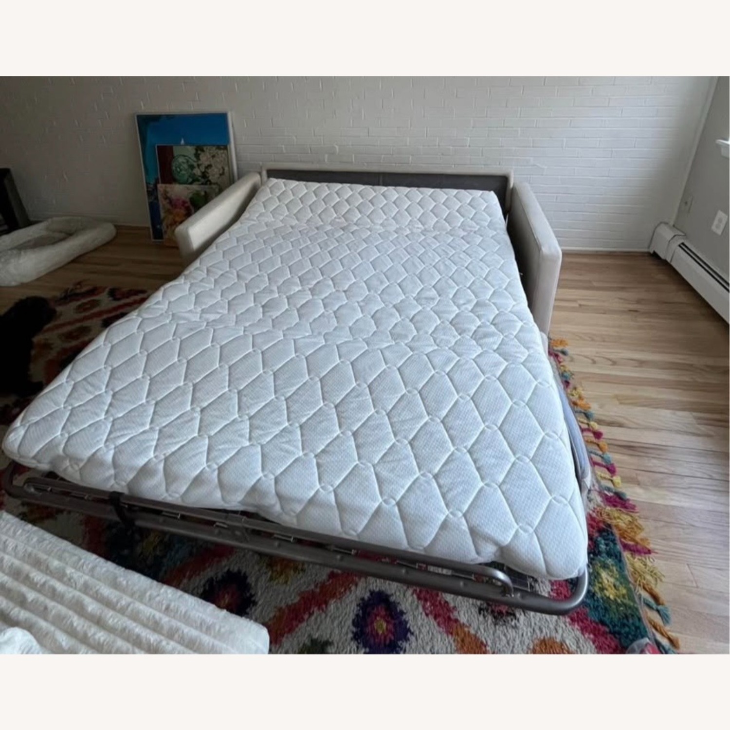 Beige Sleeper Sofa - image-2