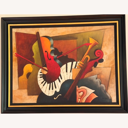 Used Musical Acrylic Hand Painting for sale on AptDeco