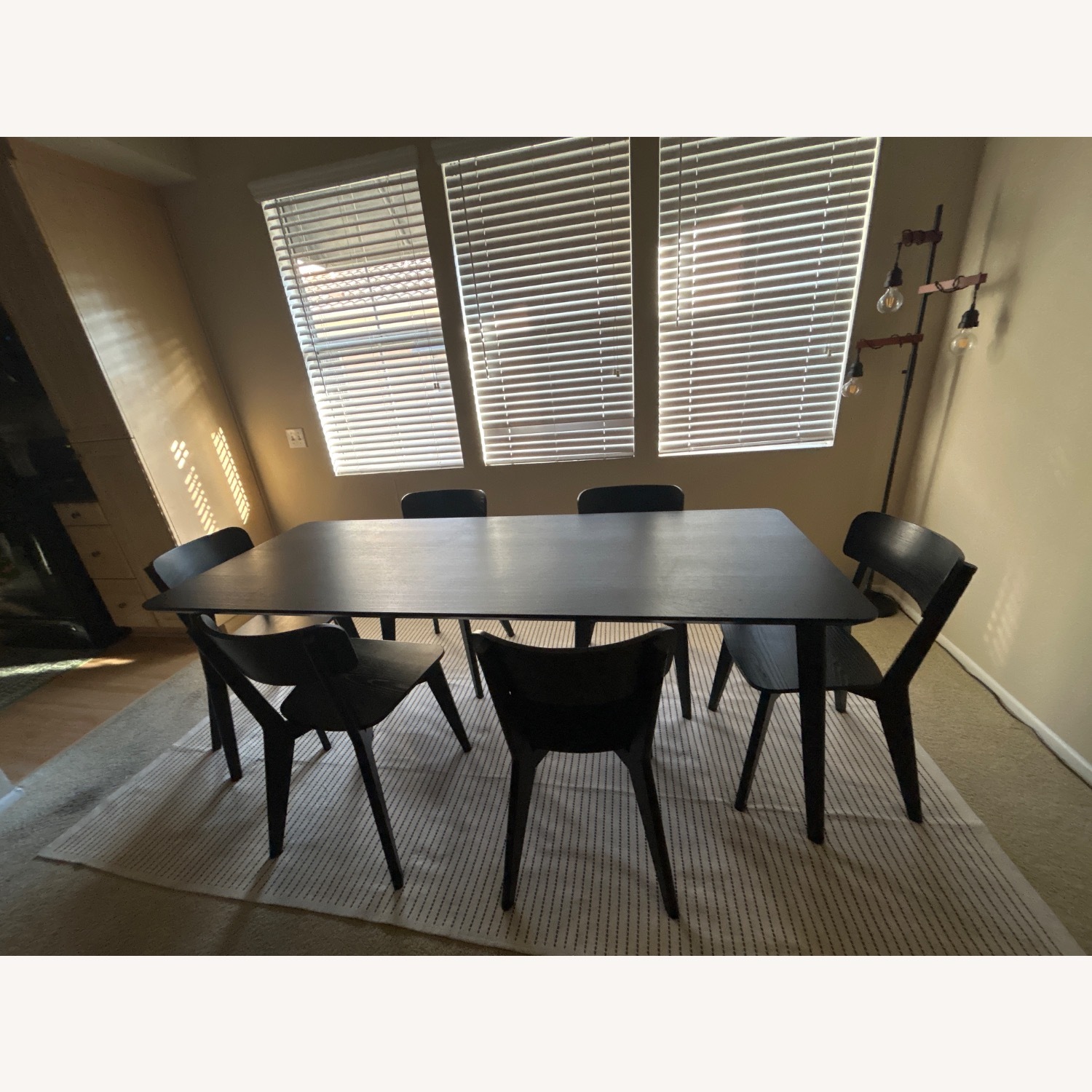 IKEA Black Wood Dining Set - image-3