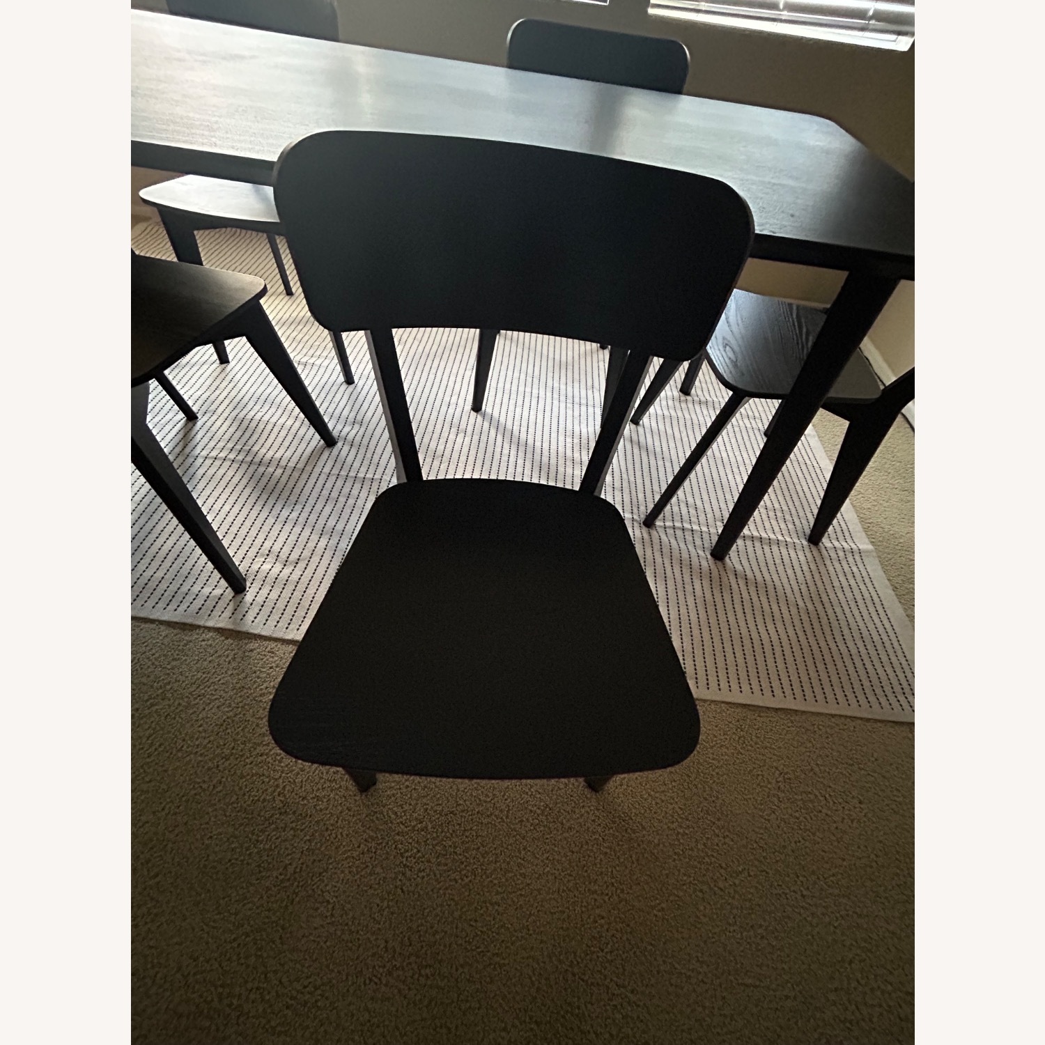 IKEA Black Wood Dining Set - image-6