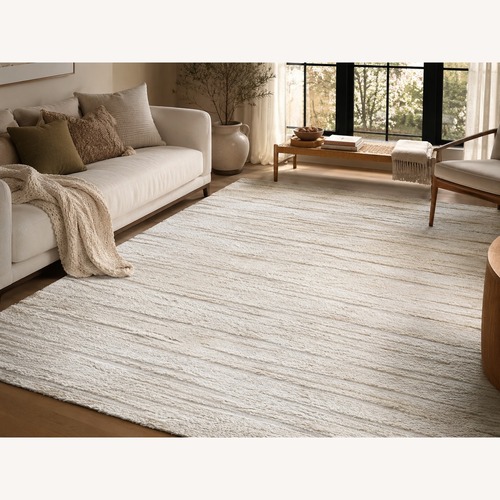 Used Restoration Hardware Eli Wool Rug – 12' × 15' Natural for sale on AptDeco