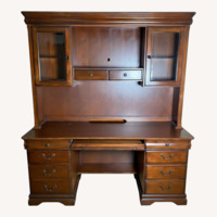 Bassett Dark Brown Wood Wall Unit