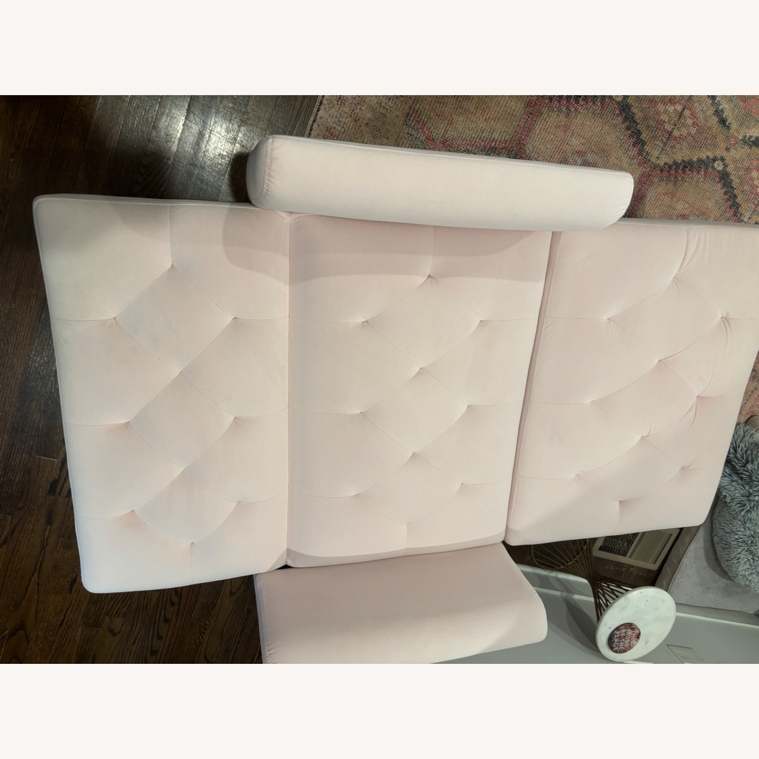 Pink Polyurethane Chaise Lounge - image-2