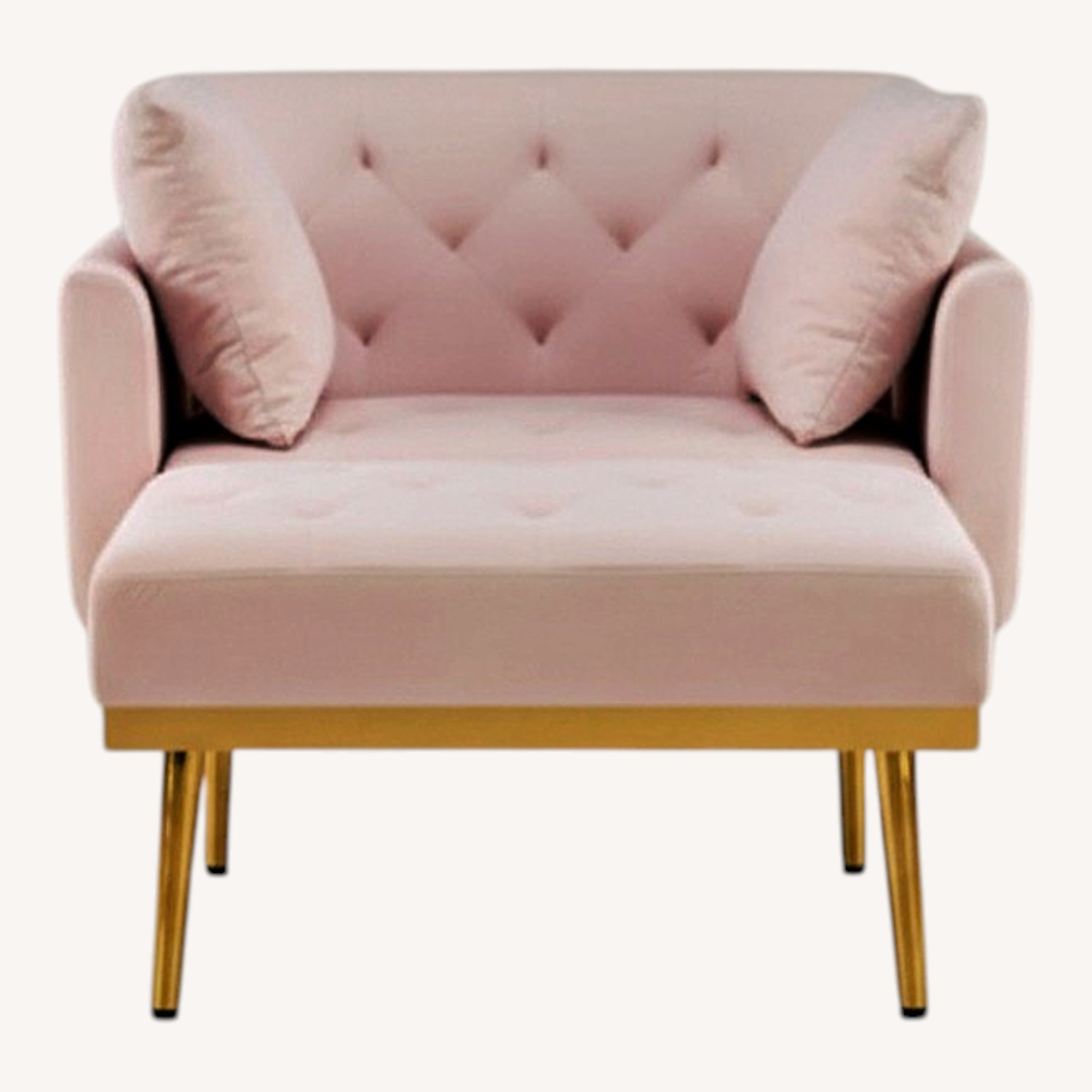 Pink Polyurethane Chaise Lounge - image-0