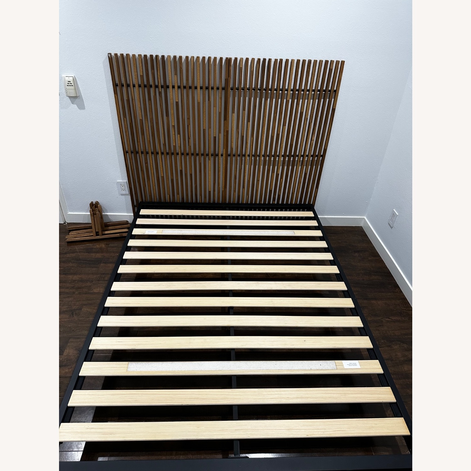 Black Metal Queen Bed Frame - image-1