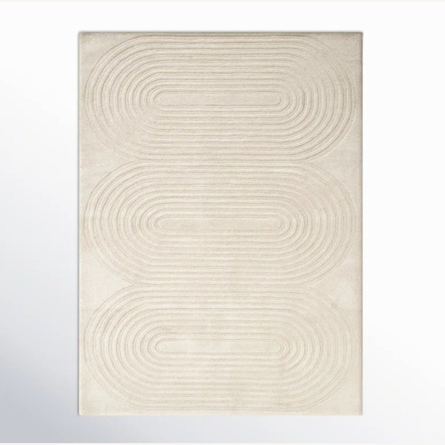Used Tillie Hand Tufted Wool Ivory Rug 8' x 10'  for sale on AptDeco