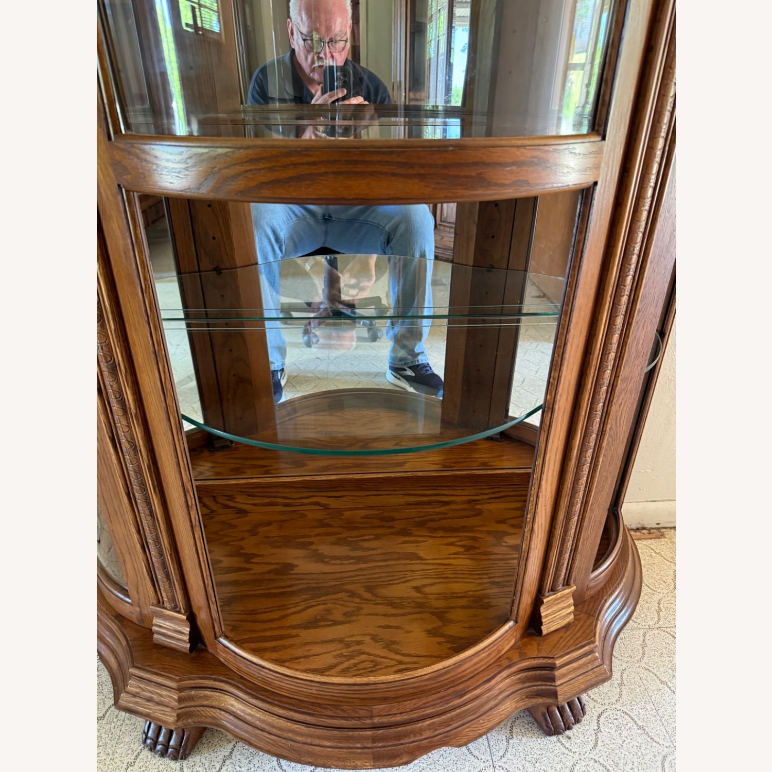 Bassett Empire Style Natural Wood Wall Unit - image-3